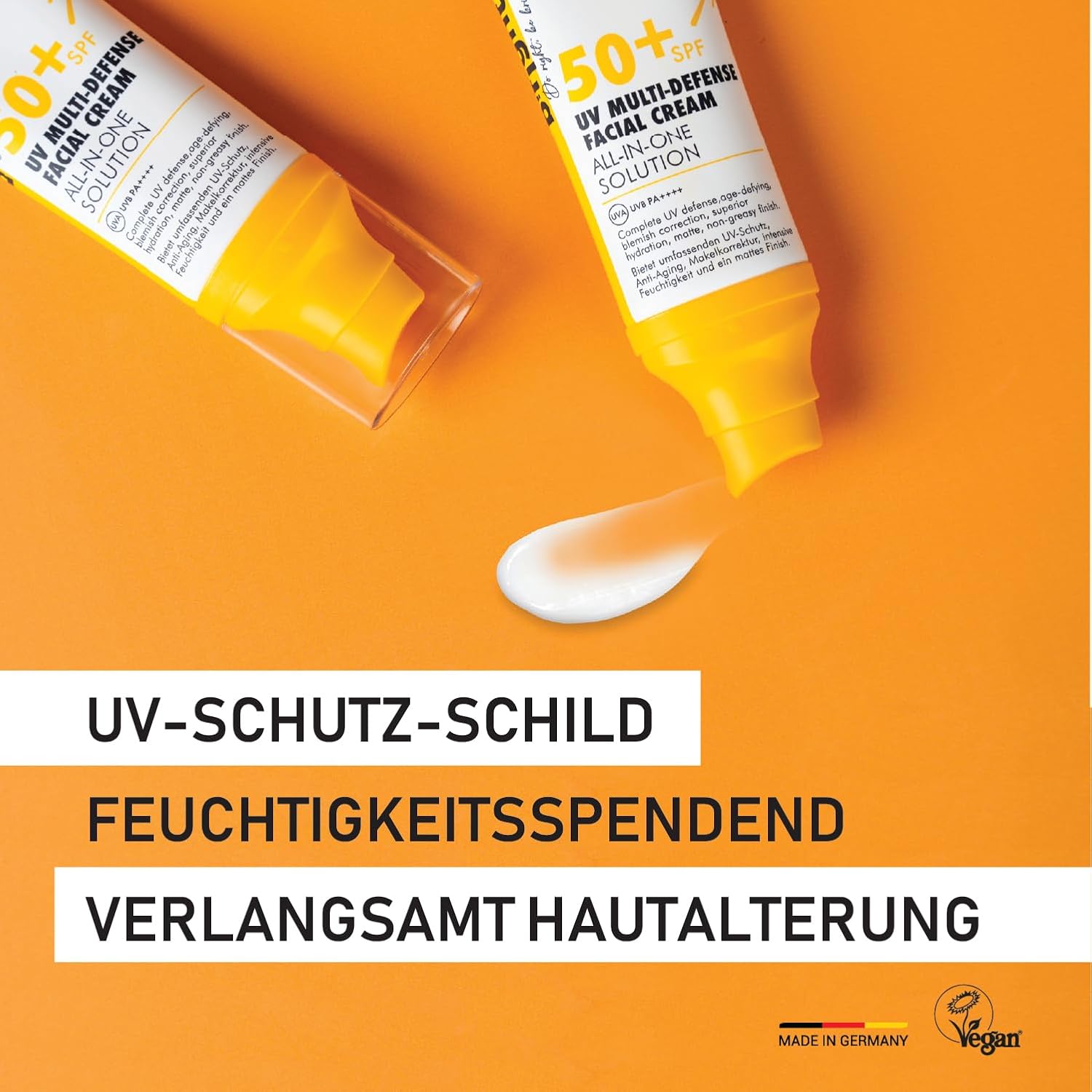 SPF 50+ Multifunktionaler Sonnenschutz für das Gesicht, mattes Finish, hoher UV-Schutz, Anti-Aging und feuchtigkeitsspendend 50 ml