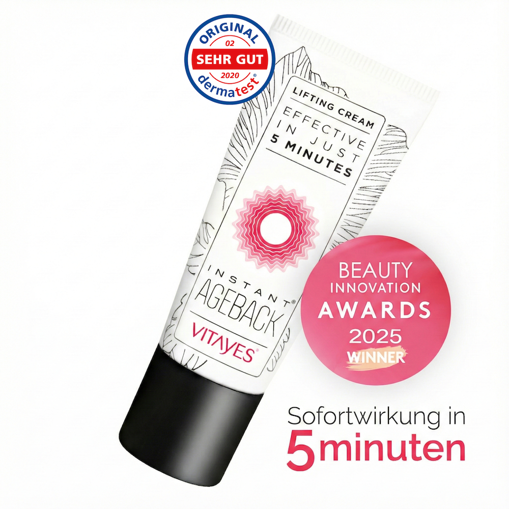 Instant Ageback Lifting-Creme gegen Tränensäcke und Falten, 20 ml, von Vitayes, klinisch bestätigt, für sichtbar glattere Haut
