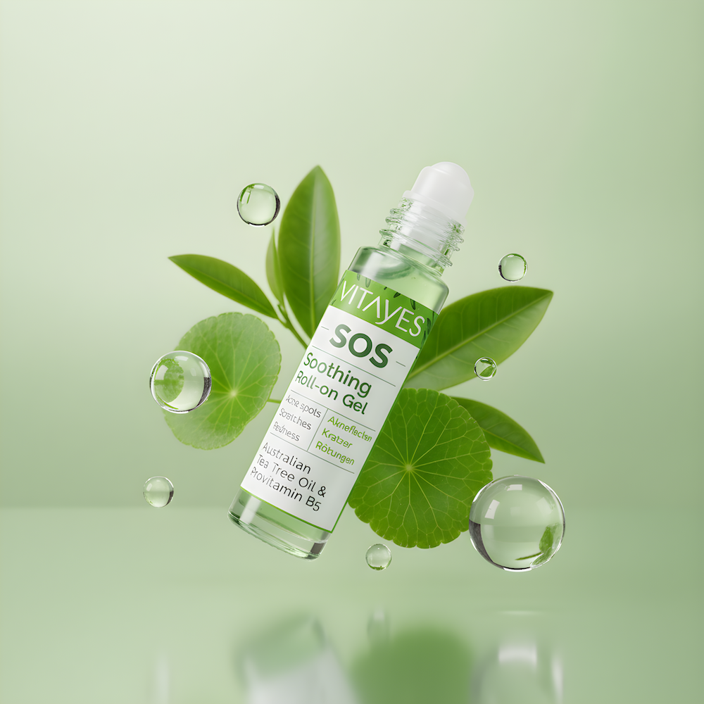 Derma V10 Blemish Stick Mit Teebaum & Hamamelis – Gegen Pickel & Unreinheiten, Vegan, Für Tägliche Anwendung